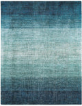 Ręcznie tkany dywan Ivette Ombre Niagara w odcieniach niebieskiego, nowoczesny wzór cieniowania, wymiary 200x300 cm.