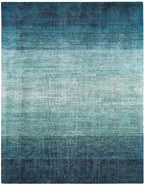 Ręcznie tkany dywan Ivette Ombre Niagara w odcieniach niebieskiego, nowoczesny wzór cieniowania, wymiary 200x300 cm.