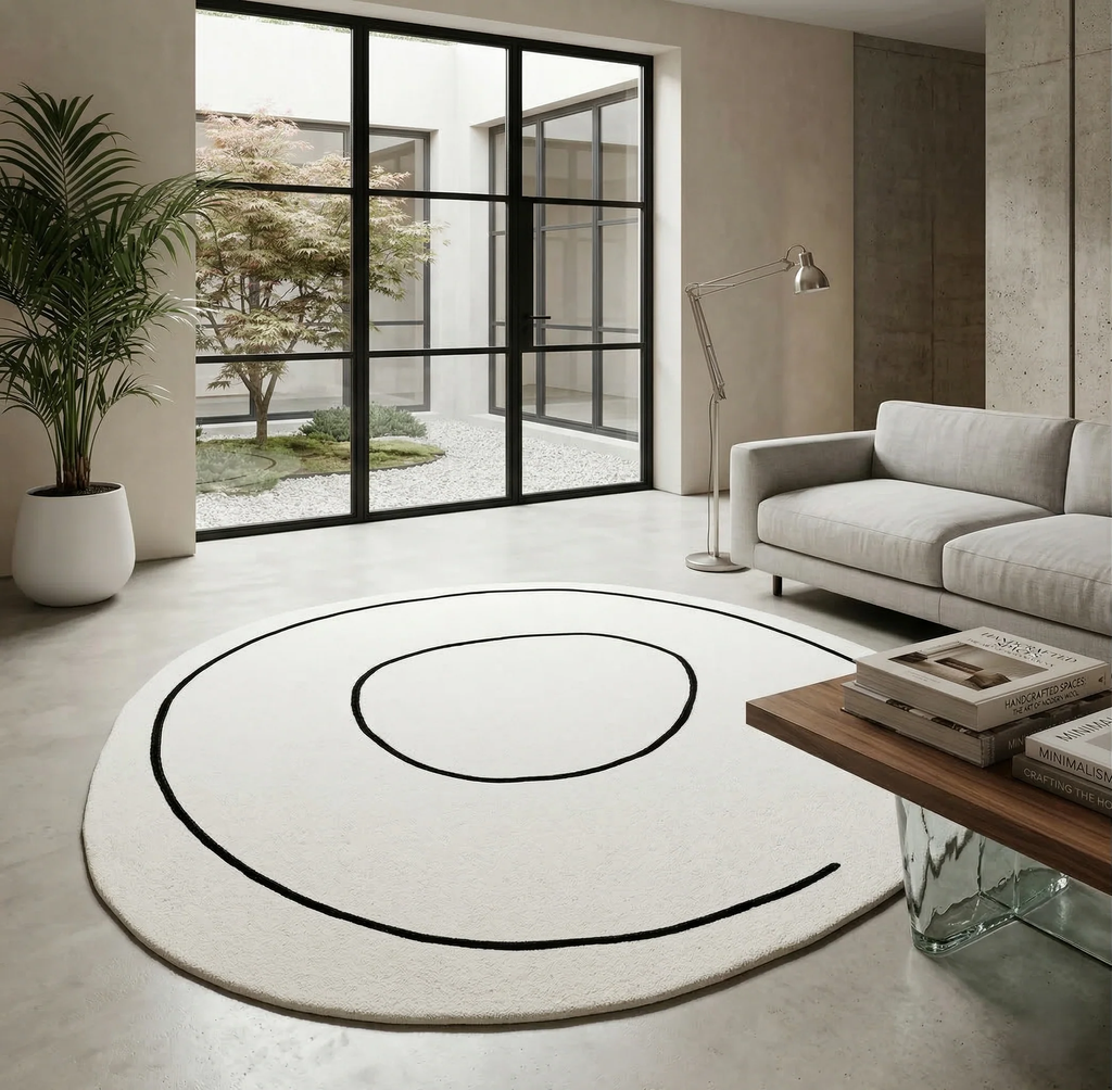 Dywan Loop Ivory Round