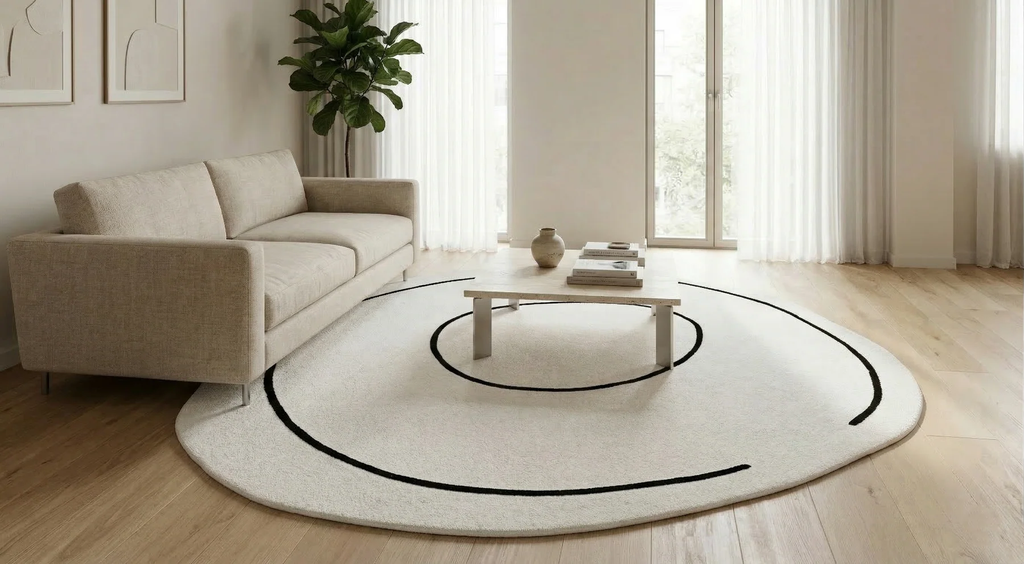 Dywan Loop Ivory Round
