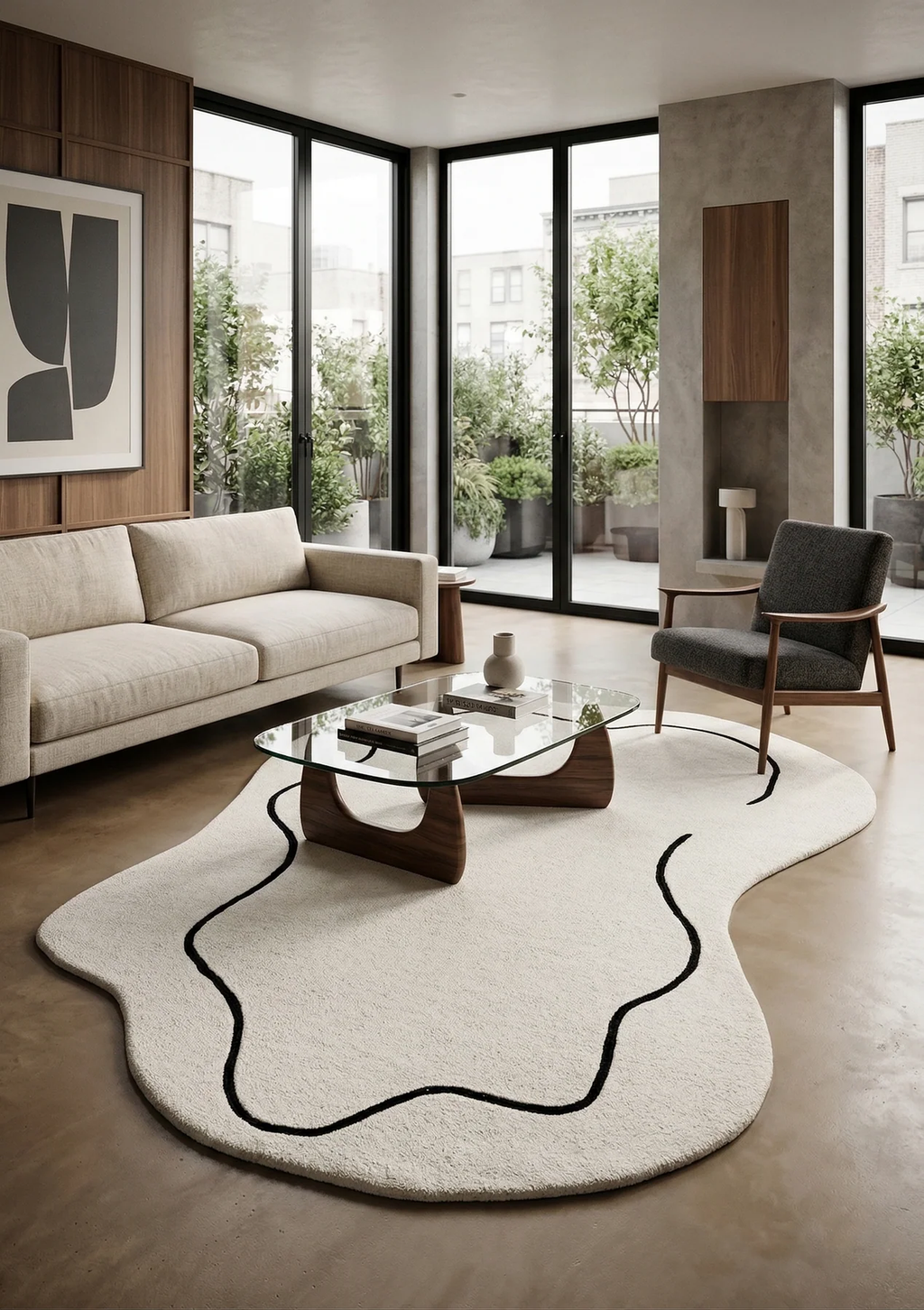 Dywan Loop Ivory